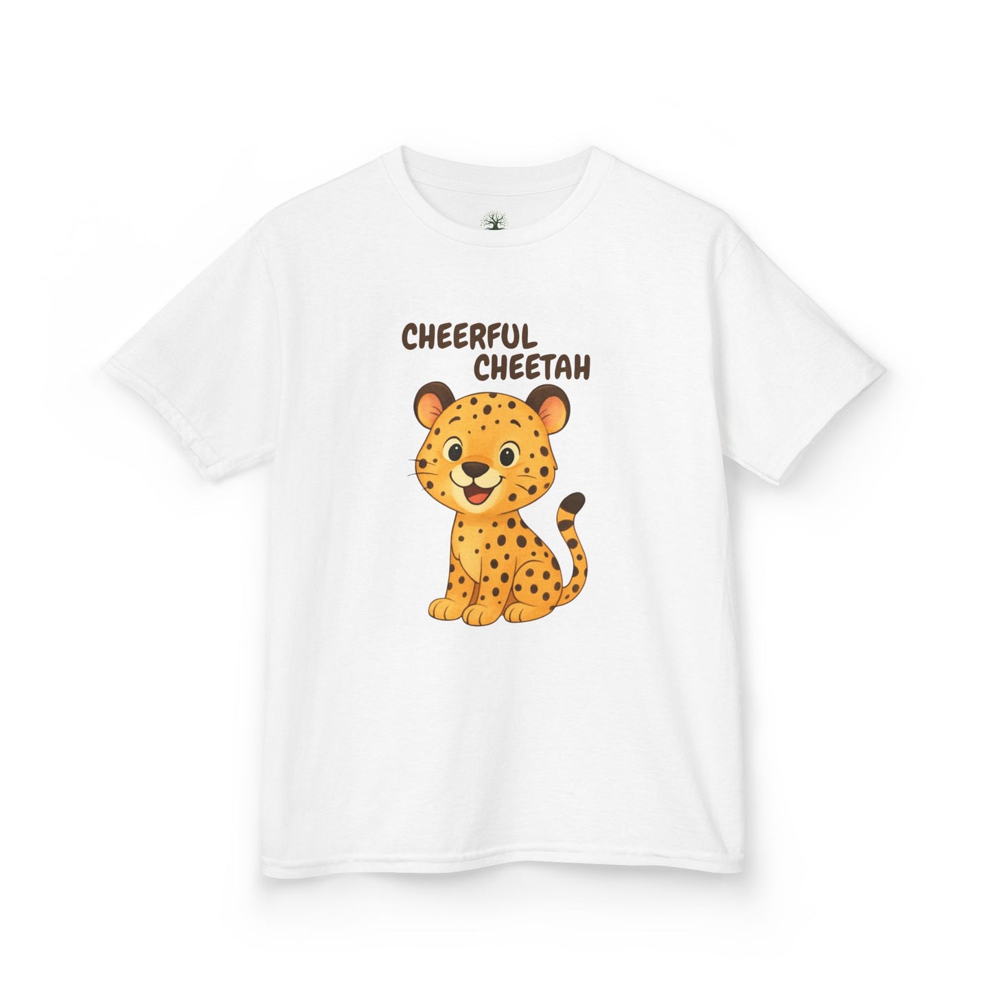 Comfy Kids Tee - Cheerful Cheetah