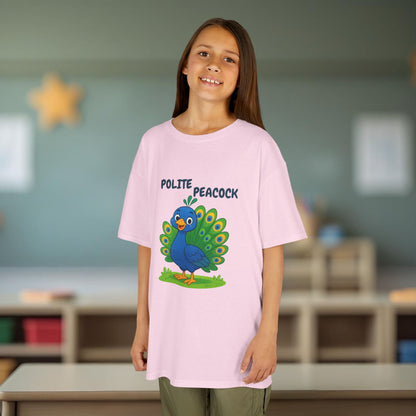 Comfy Kids Tee - Polite Peacock