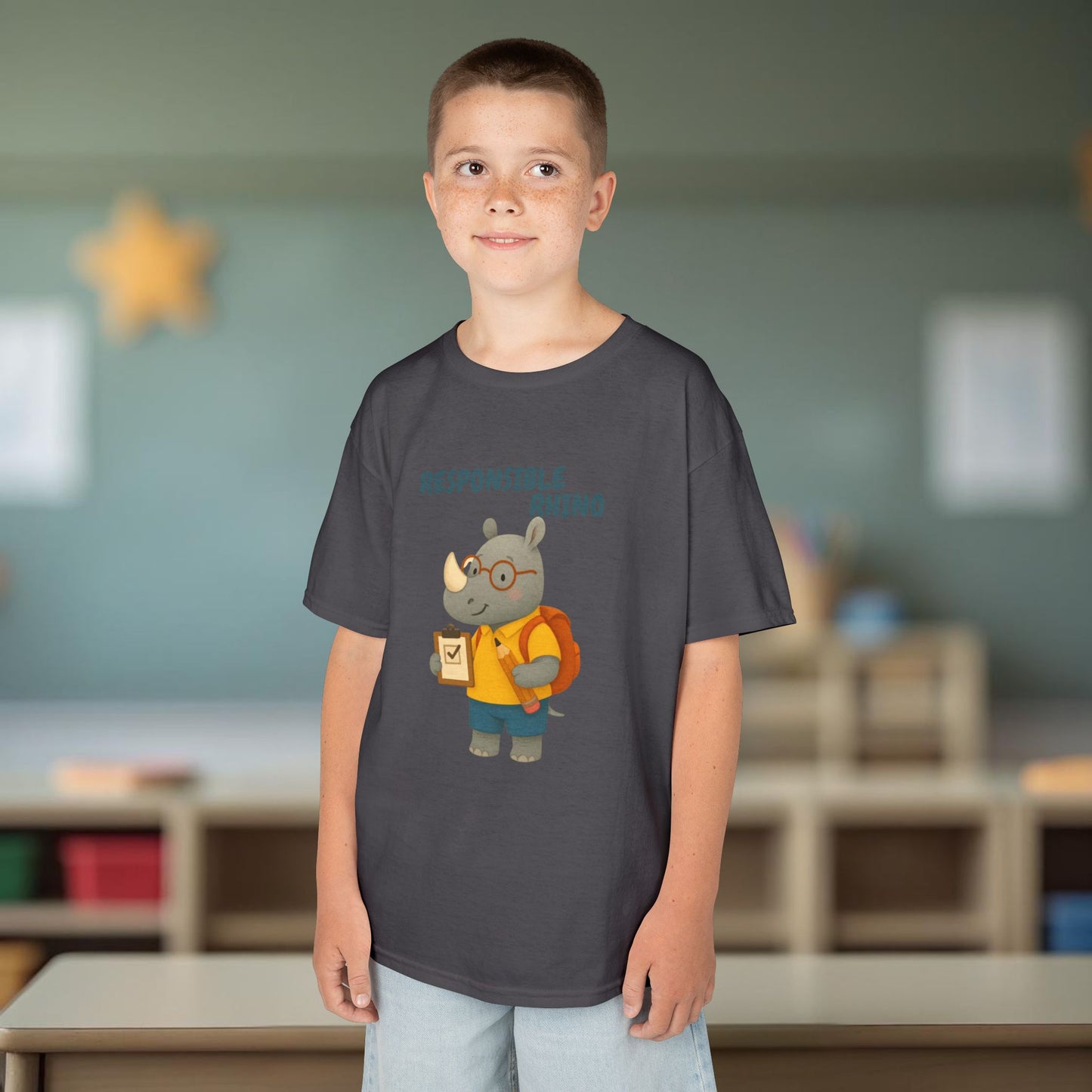 Comfy Kids Tee - Responsible Rhino