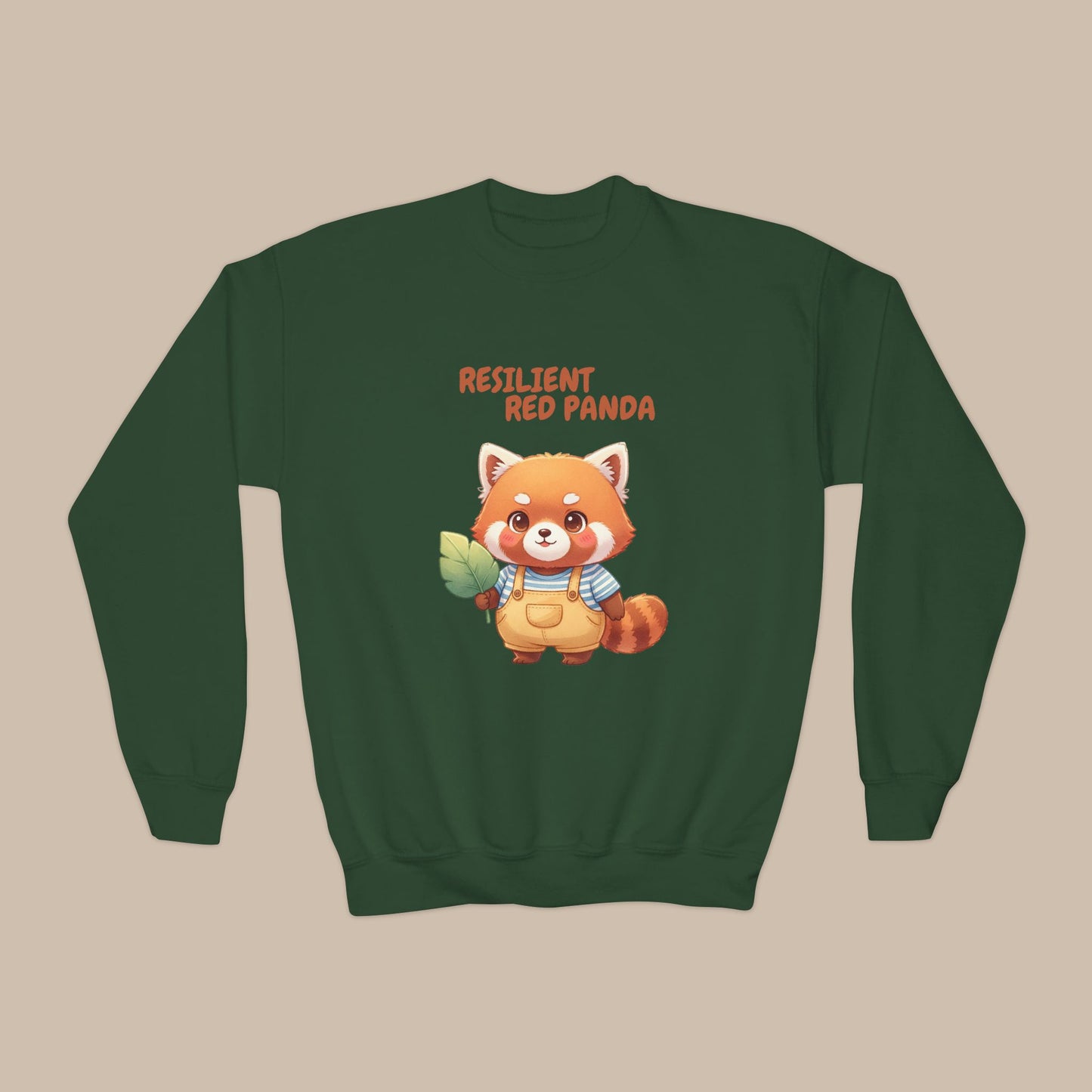 Comfy Kids Sweatshirt - Resilient Red Panda
