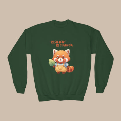 Comfy Kids Sweatshirt - Resilient Red Panda