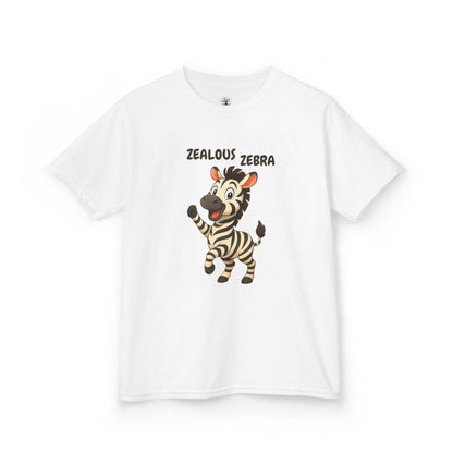 Comfy Kids Tee - Zealous Zebra