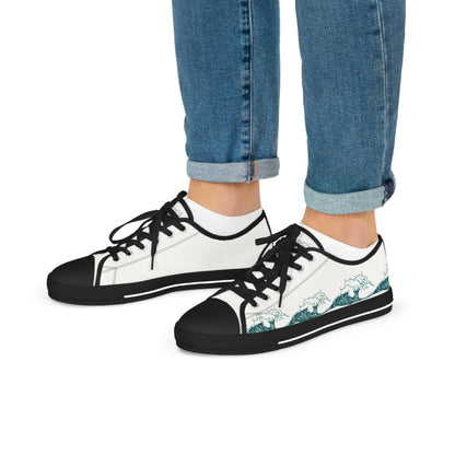 Men’s Low Top Sneakers - Waves of One Sea