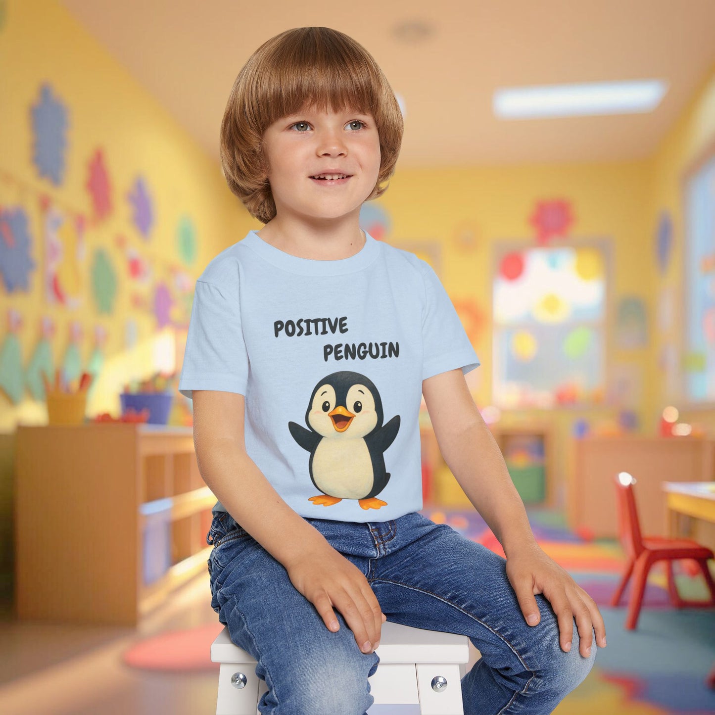 Toddler Tee - Positive Penguin