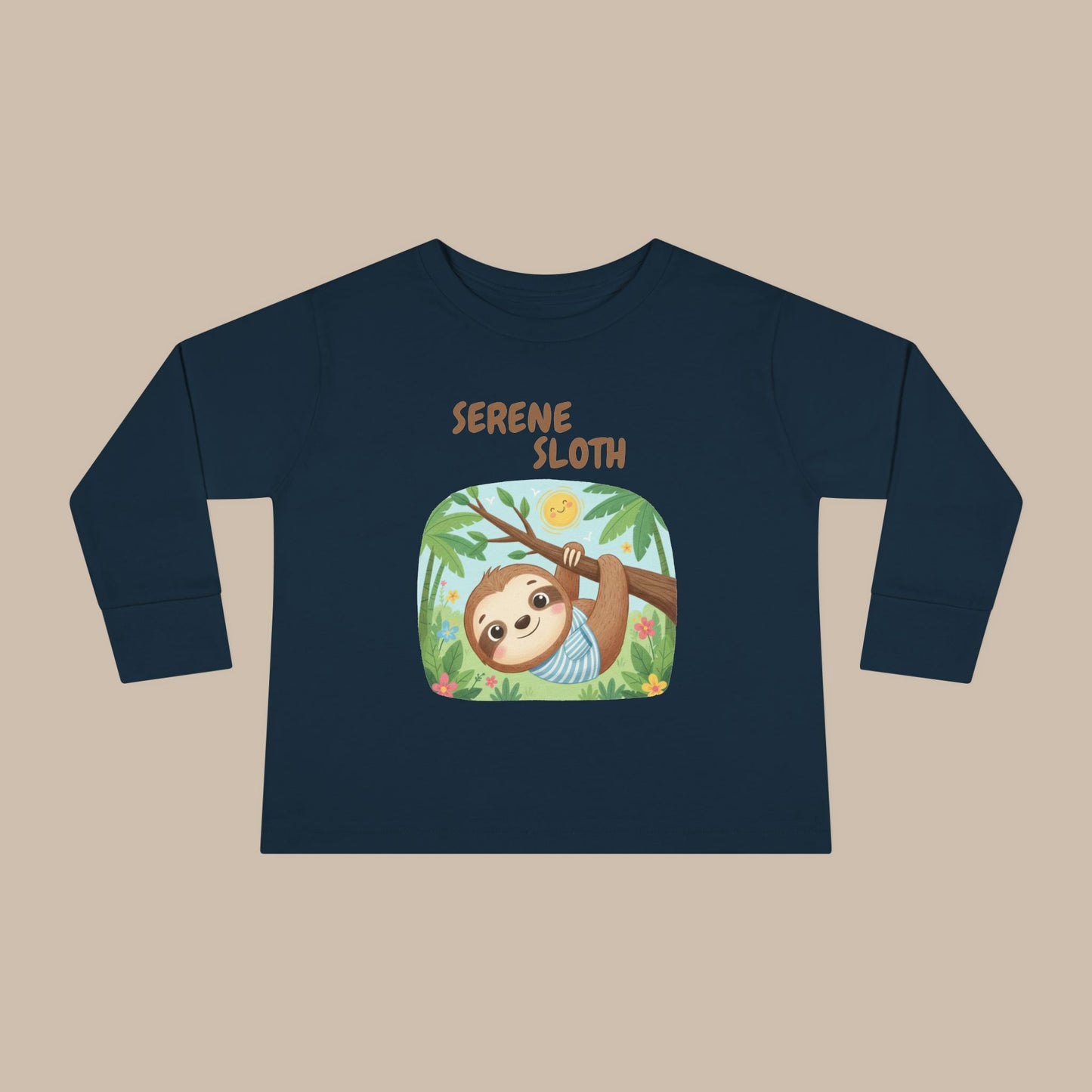 Toddler Long Sleeve Tee - Serene Sloth