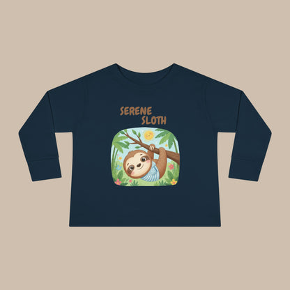 Toddler Long Sleeve Tee - Serene Sloth
