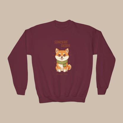 Comfy Kids Sweatshirt - Sincere Shiba - Always True