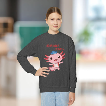 Comfy Kids Sweatshirt - Adaptable Axolotl