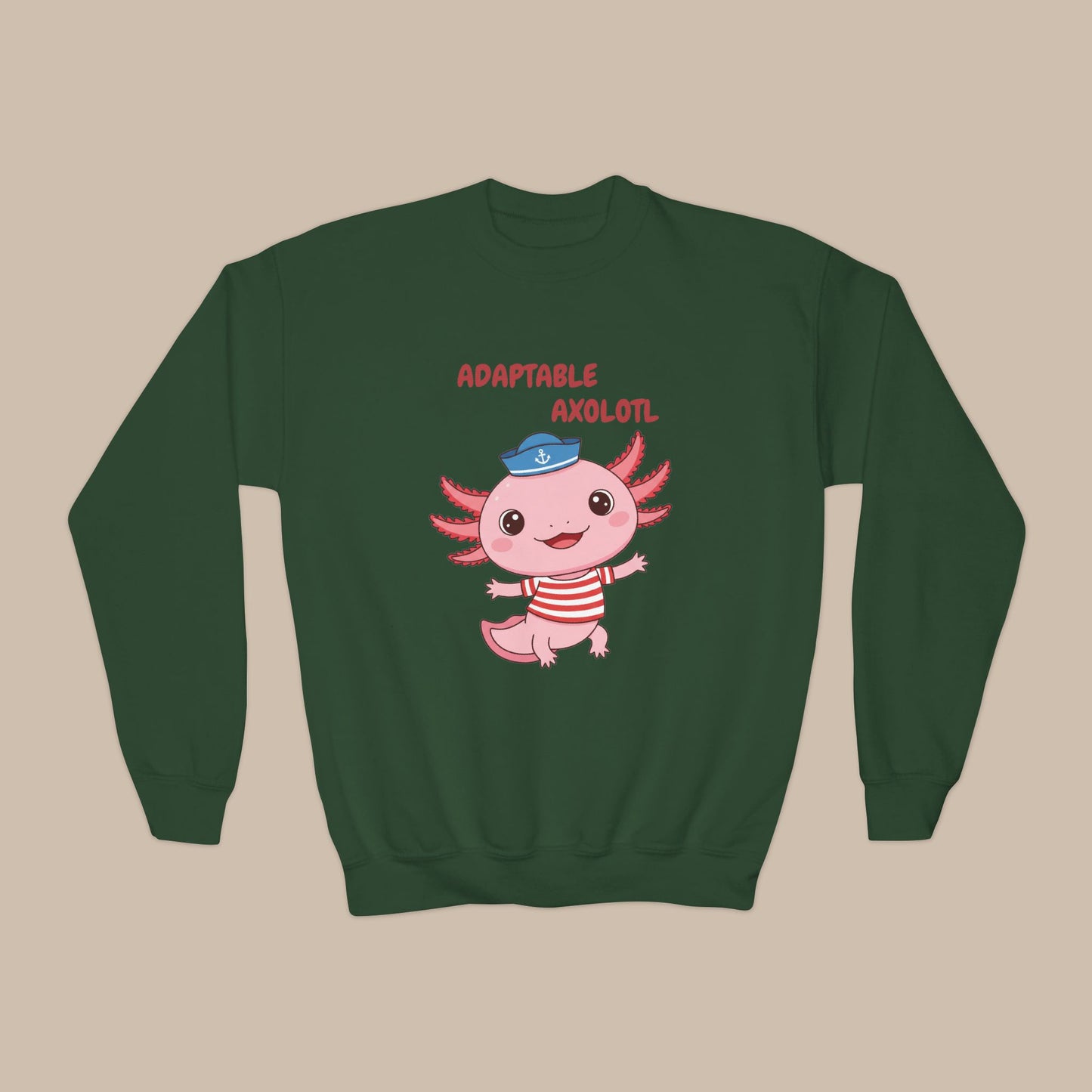 Comfy Kids Sweatshirt - Adaptable Axolotl