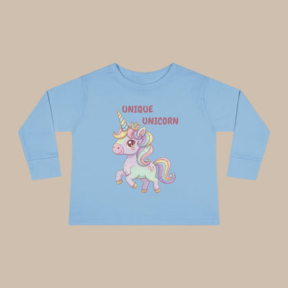 Toddler Long Sleeve Tee - Unique Unicorn