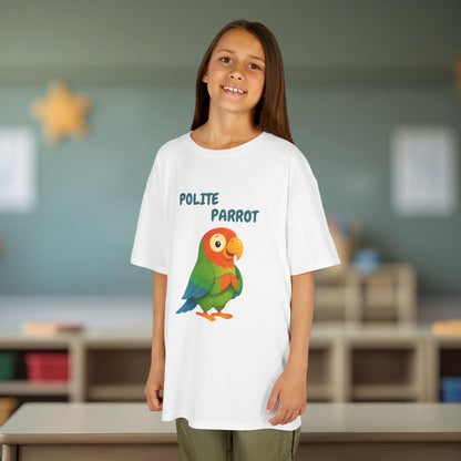 Comfy Kids Tee - Polite Parrot