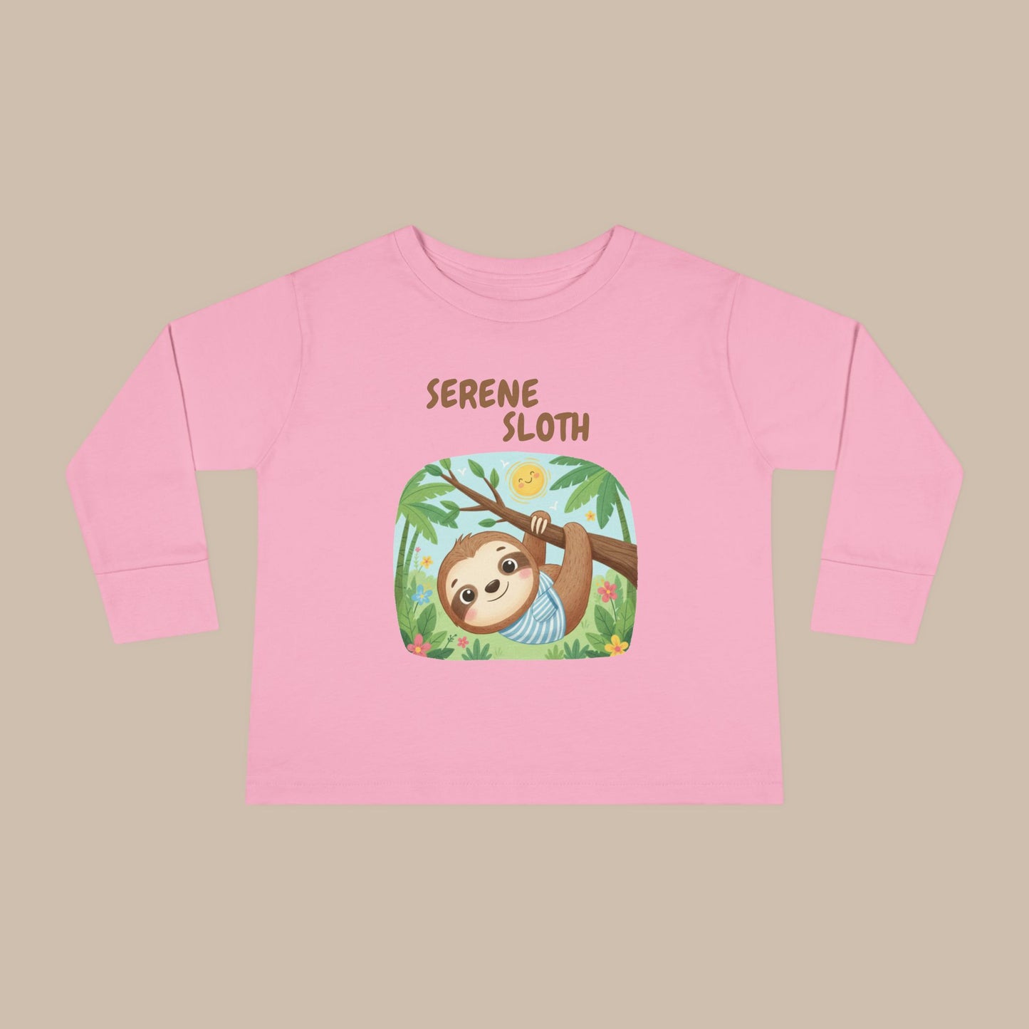 Toddler Long Sleeve Tee - Serene Sloth