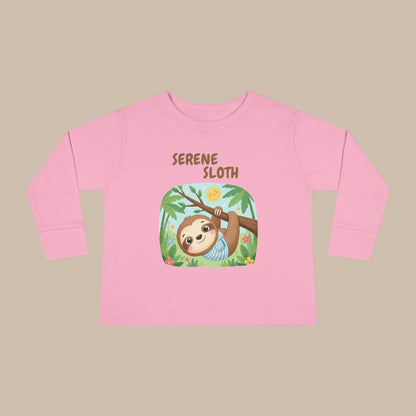Toddler Long Sleeve Tee - Serene Sloth