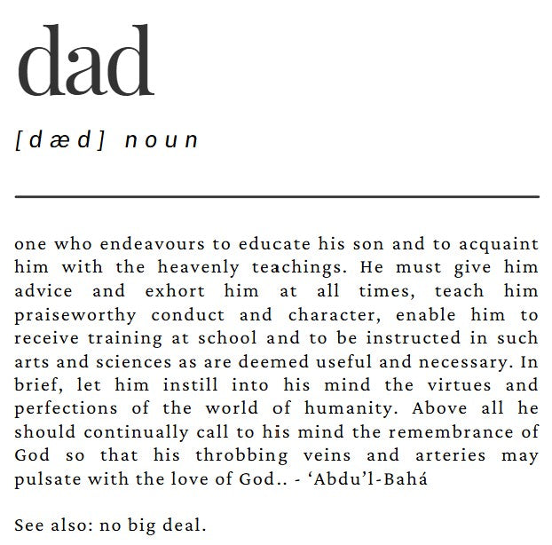 Comfy Cotton Tee - Dad: No Big Deal