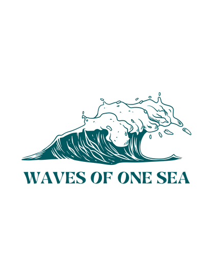 Men’s Low Top Sneakers - Waves of One Sea