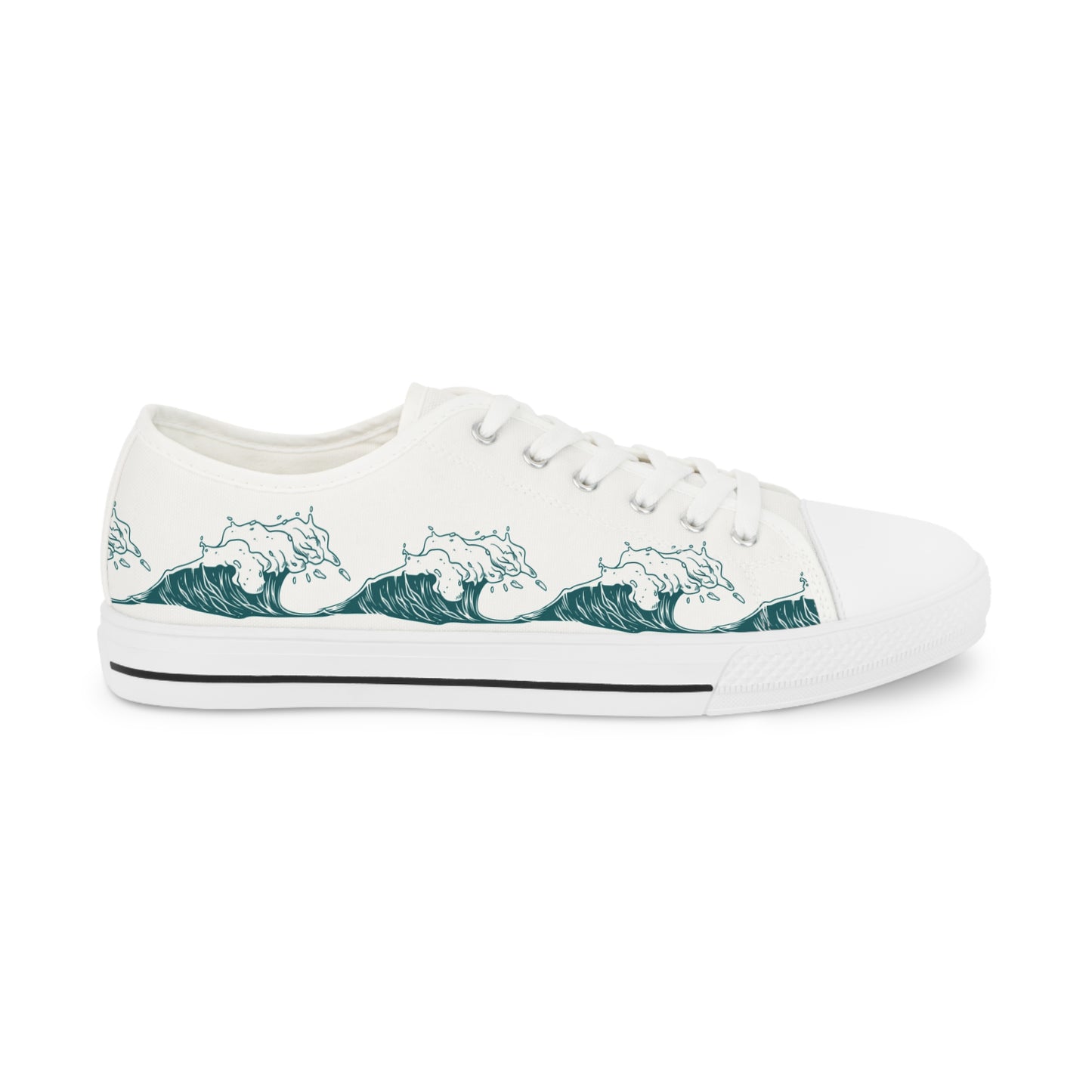 Men’s Low Top Sneakers - Waves of One Sea