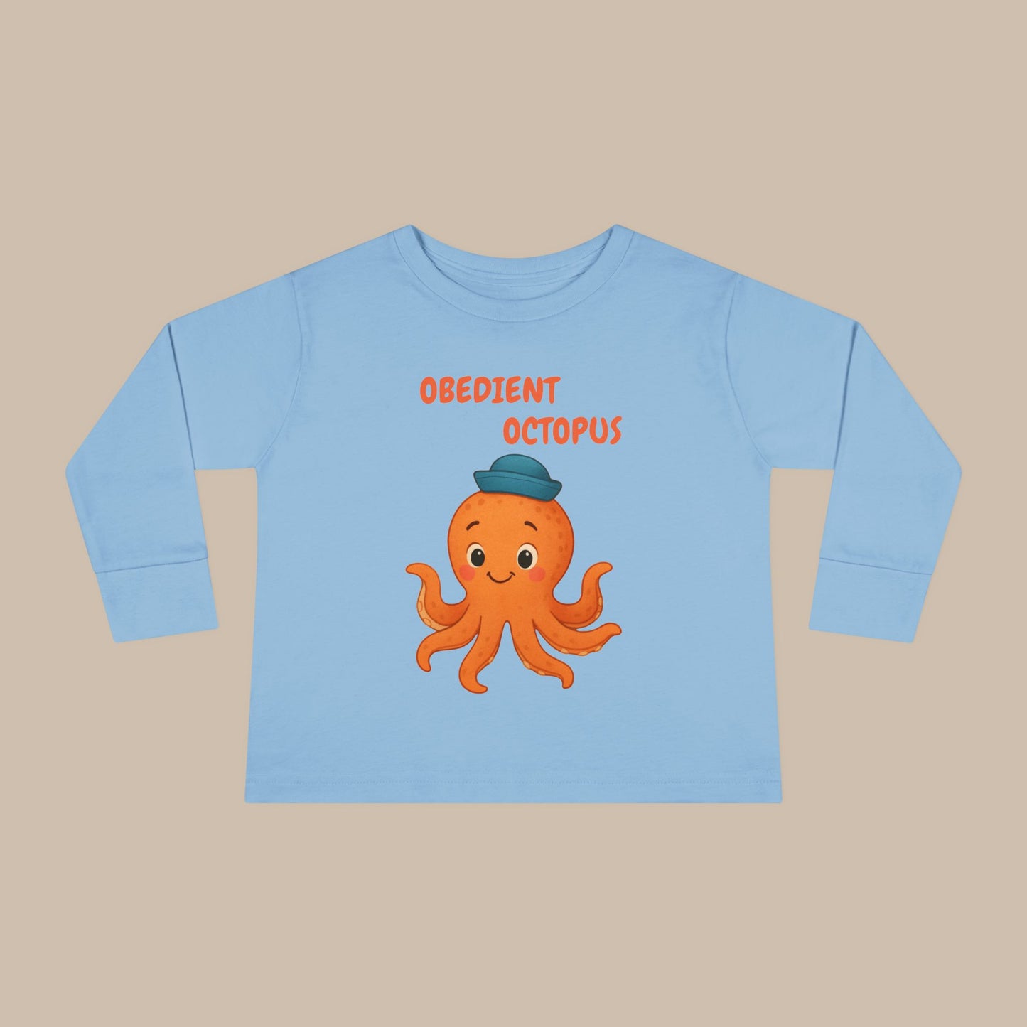 Toddler Long Sleeve Tee - Obedient Octopus