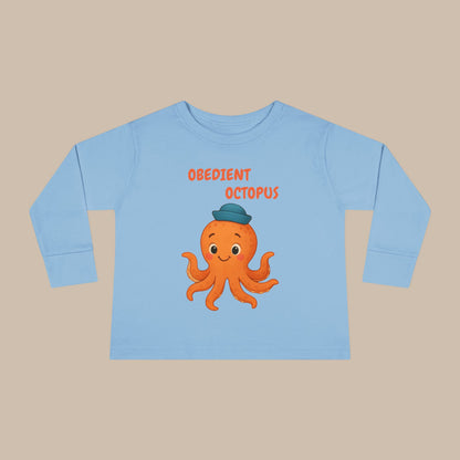 Toddler Long Sleeve Tee - Obedient Octopus