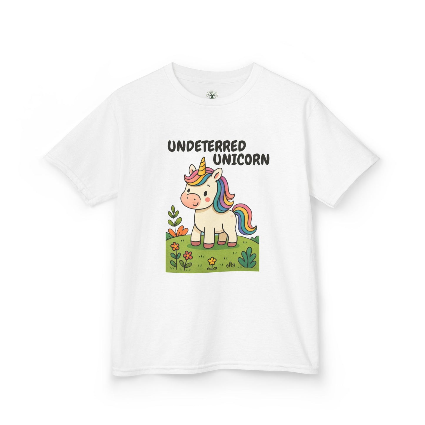 Comfy Kids Tee - Undeterred Unicorn