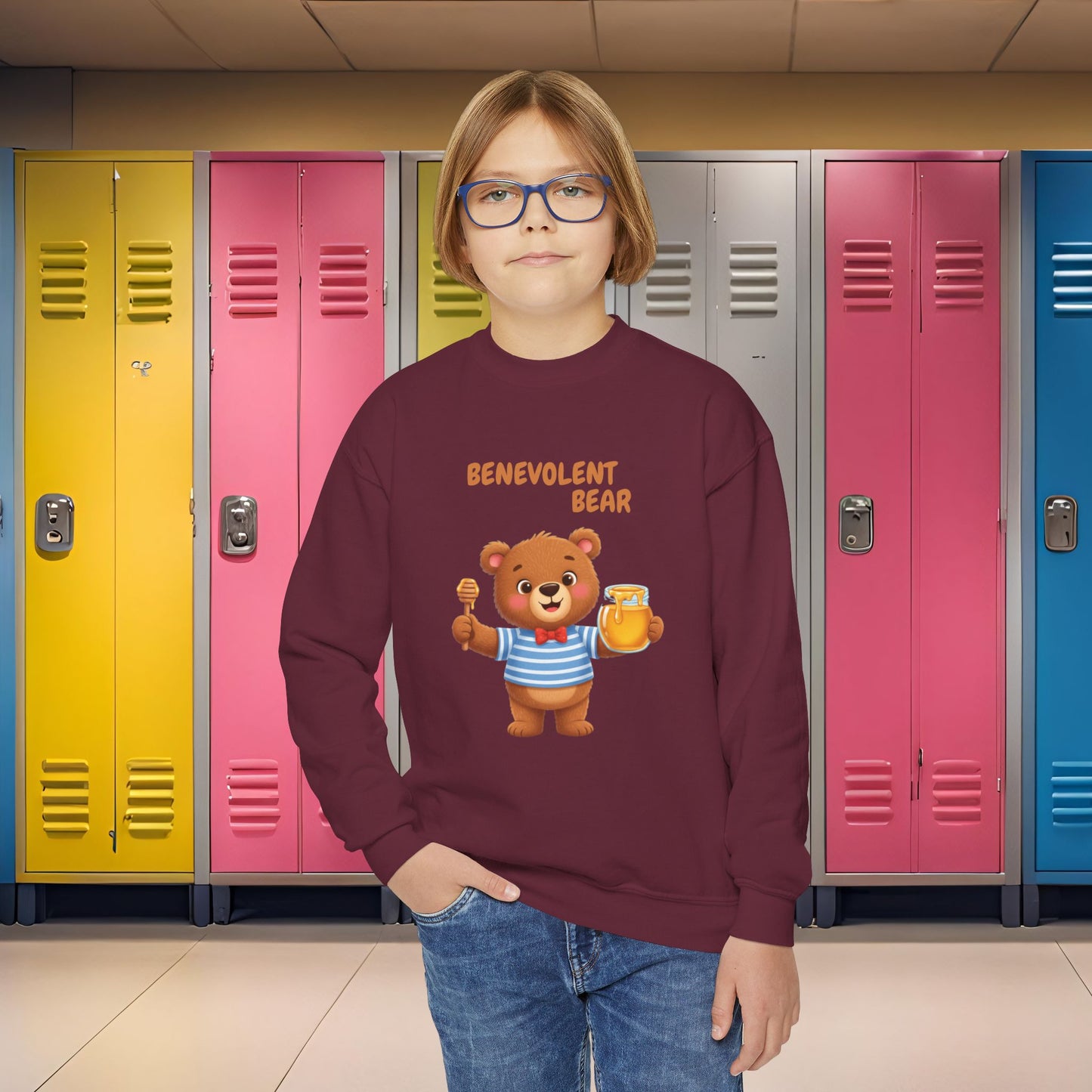 Comfy Kids Sweatshirt - Benevolent Bear