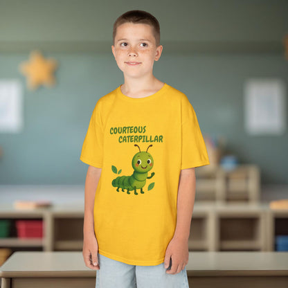 Comfy Kids Tee - Courteous Caterpillar