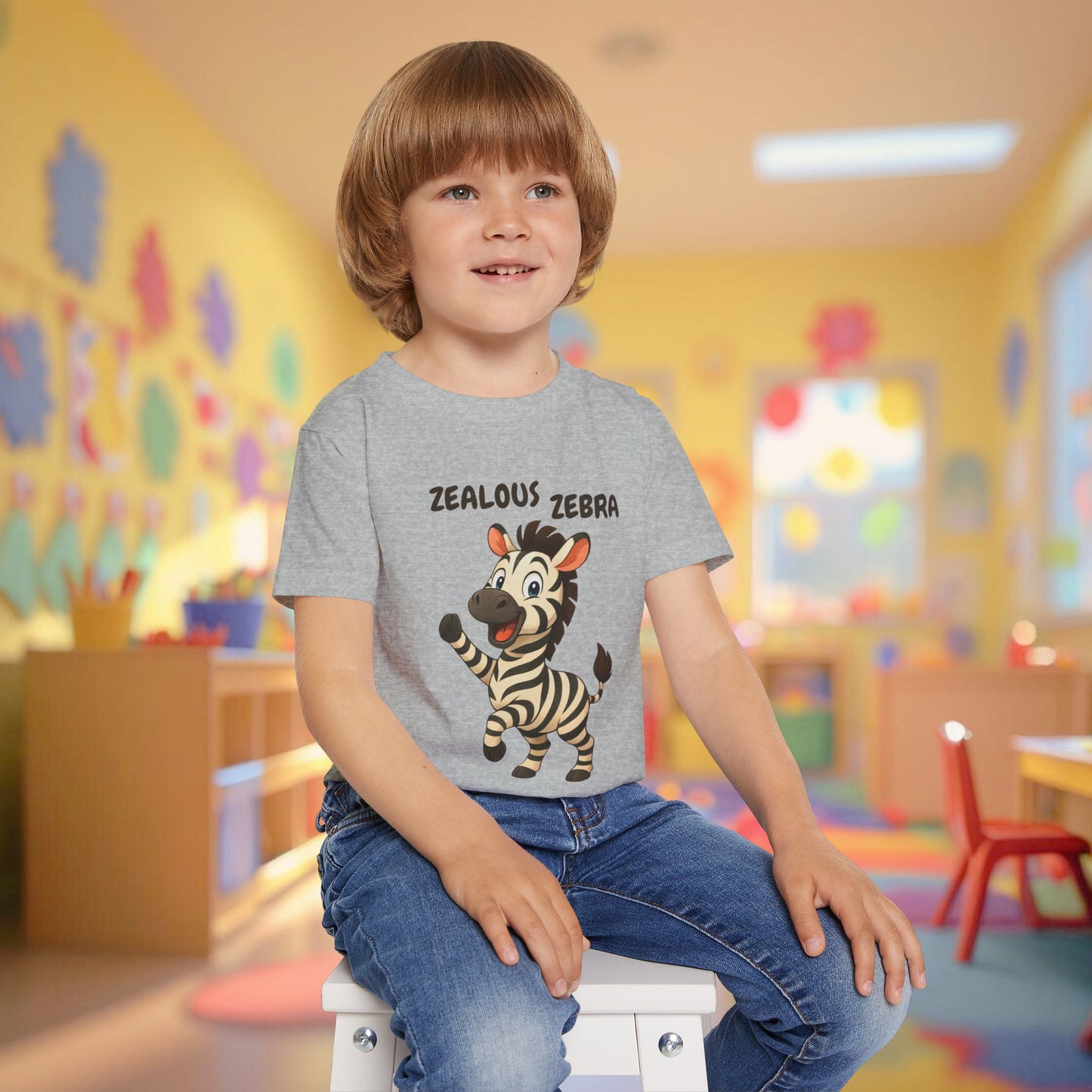 Toddler Tee - Zealous Zebra