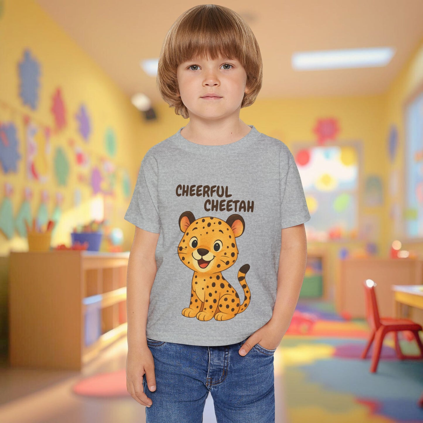 Toddler Tee - Cheerful Cheetah