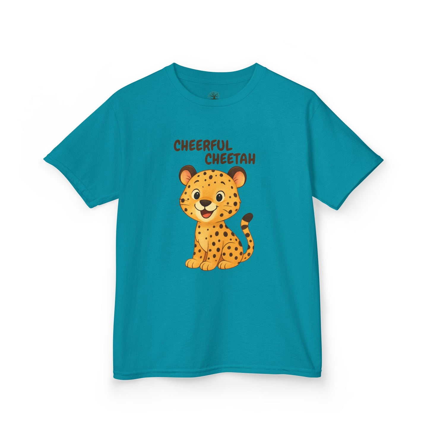 Comfy Kids Tee - Cheerful Cheetah