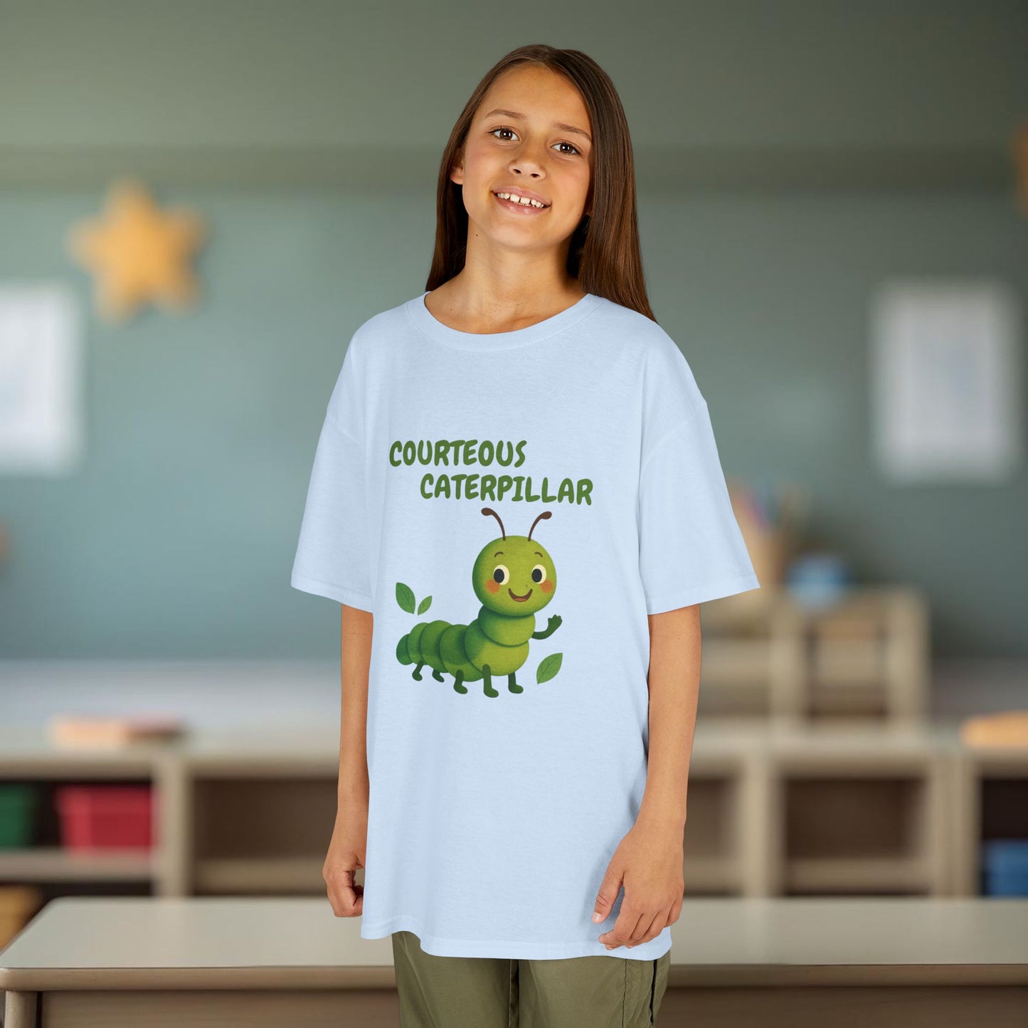 Comfy Kids Tee - Courteous Caterpillar