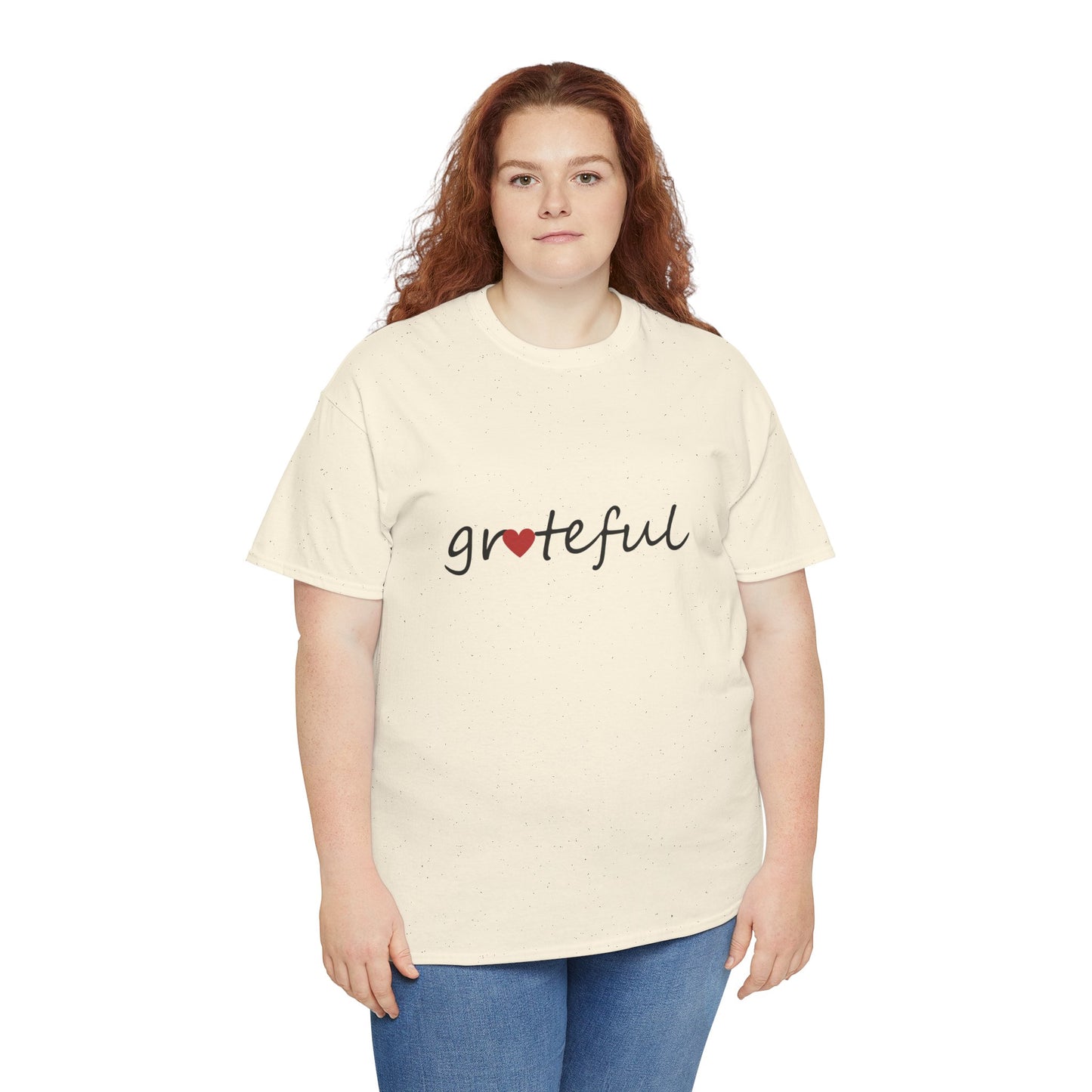 Comfy Cotton Tee - Grateful Heart