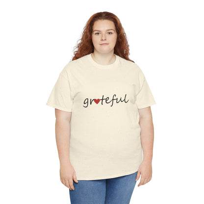 Comfy Cotton Tee - Grateful Heart