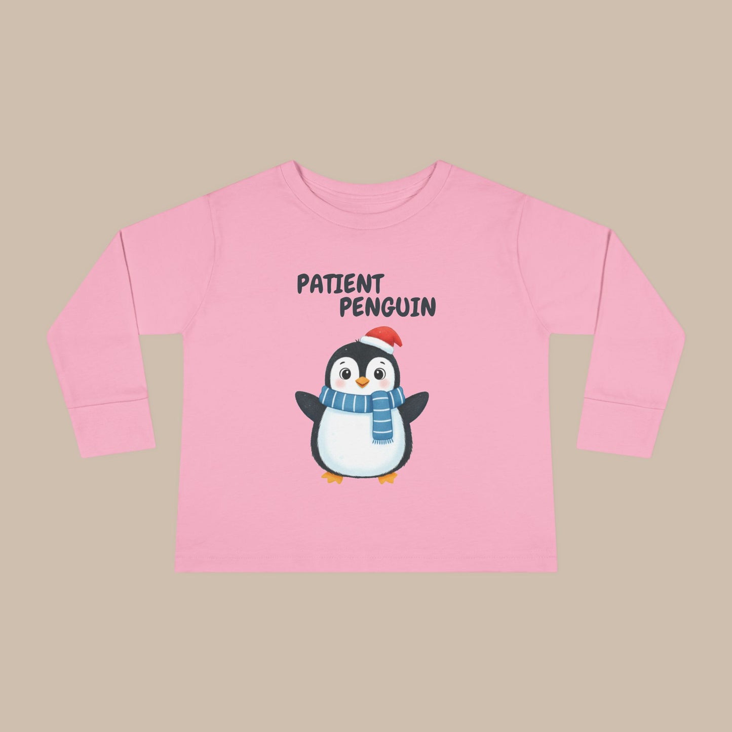 Toddler Long Sleeve Tee - Patient Penguin