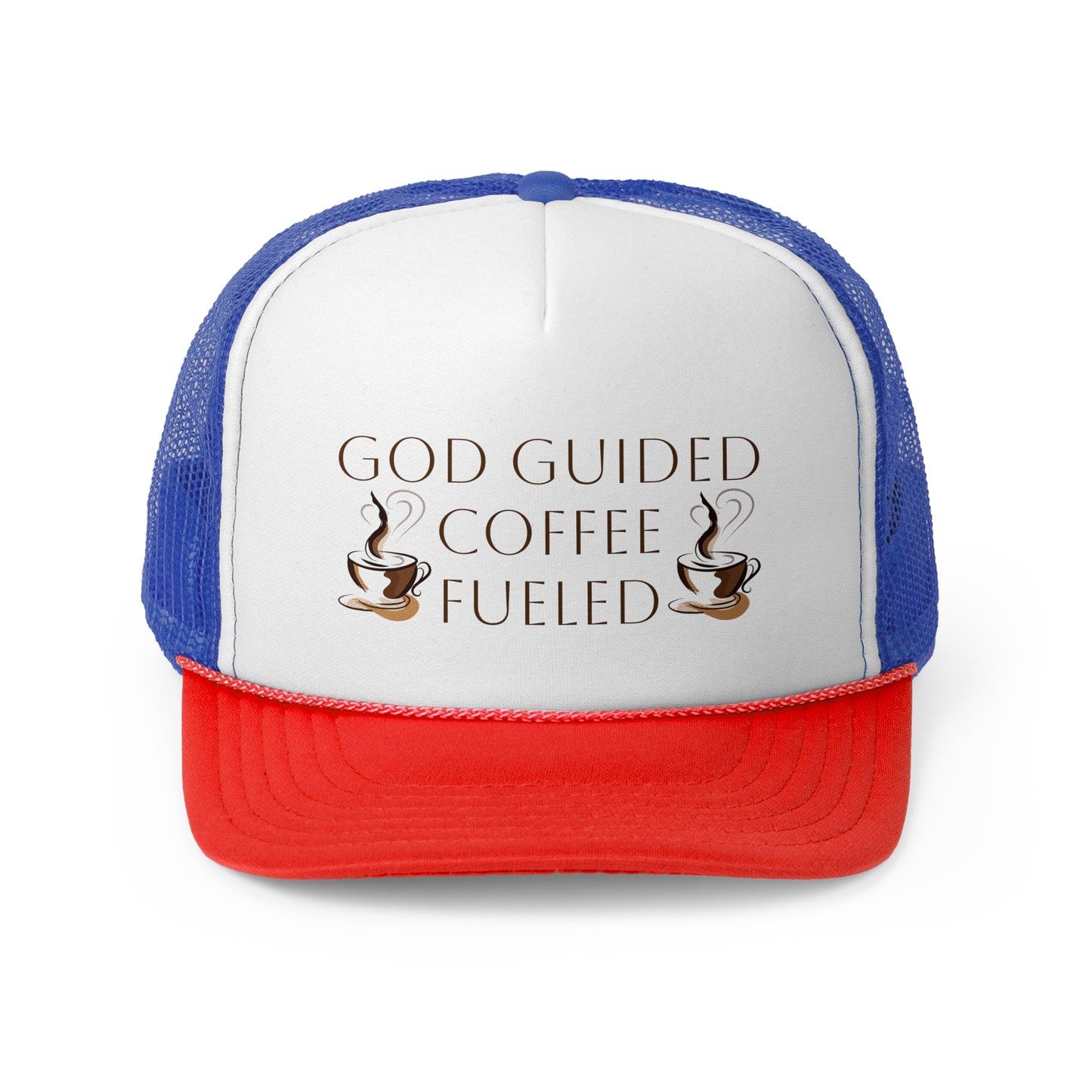 Trucker Cap - God Guided, Coffee Fueled
