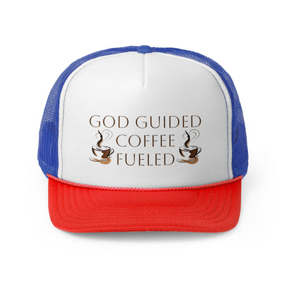 Trucker Cap - God Guided, Coffee Fueled