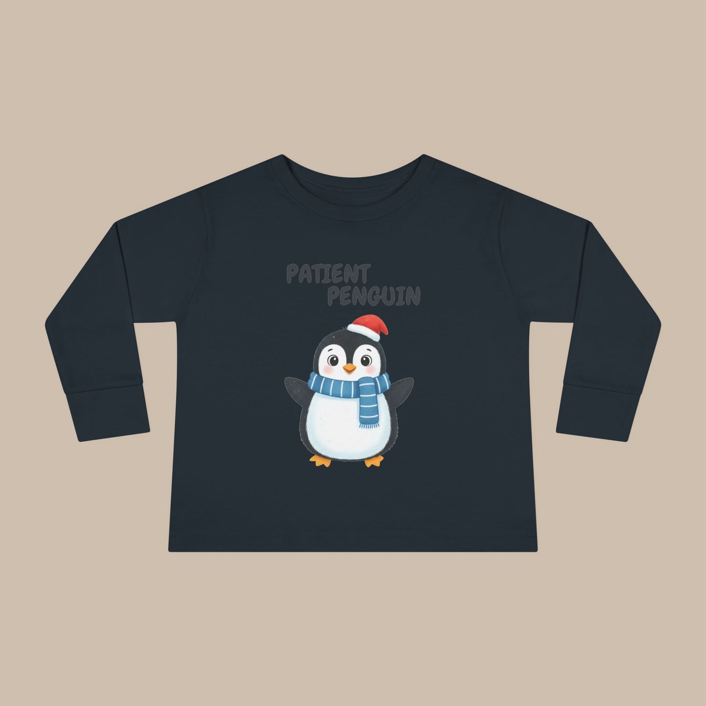 Toddler Long Sleeve Tee - Patient Penguin