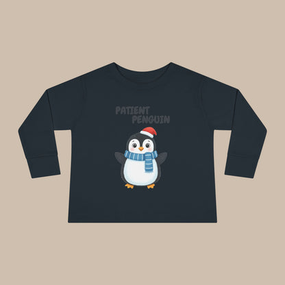 Toddler Long Sleeve Tee - Patient Penguin