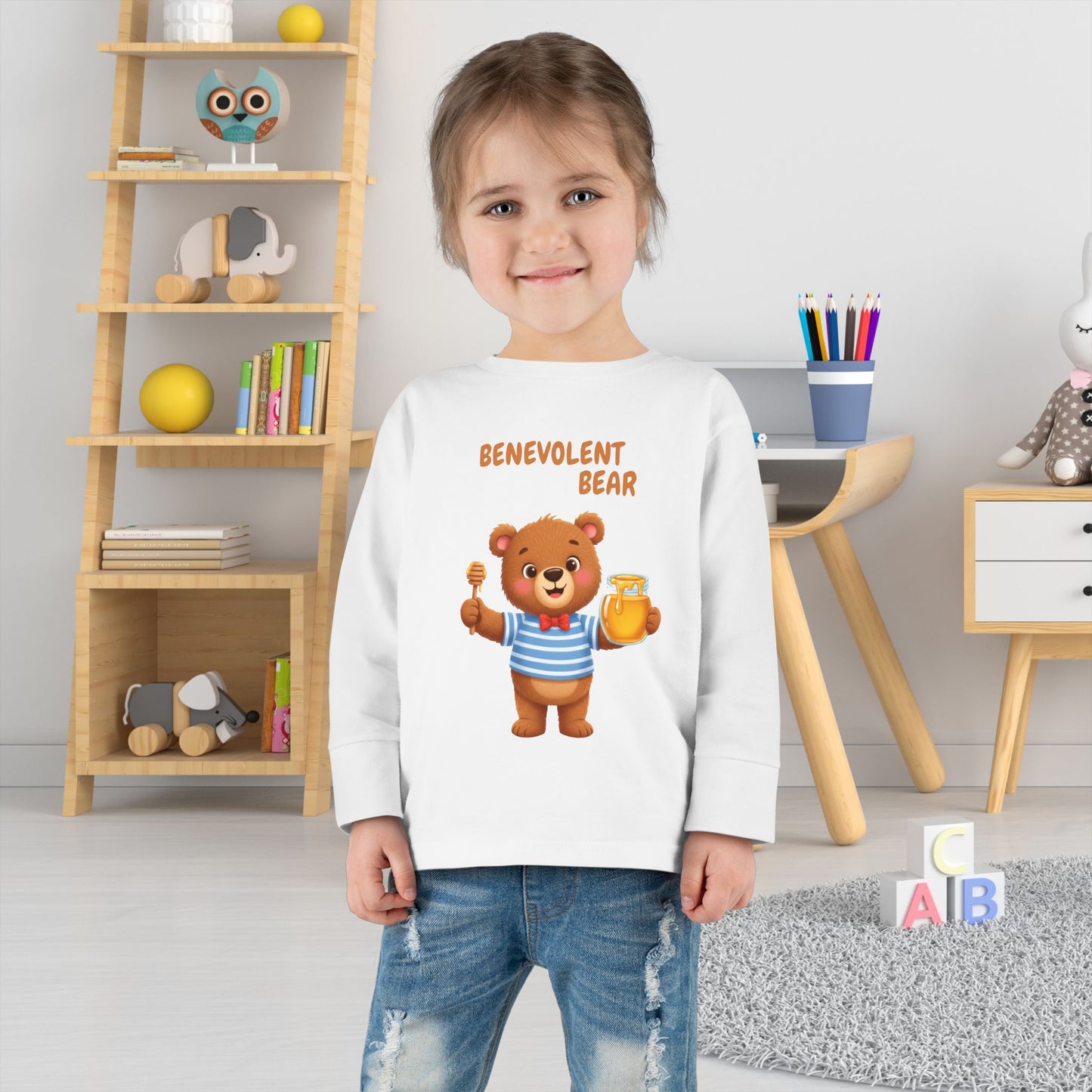 Toddler Long Sleeve Tee - Benevolent Bear