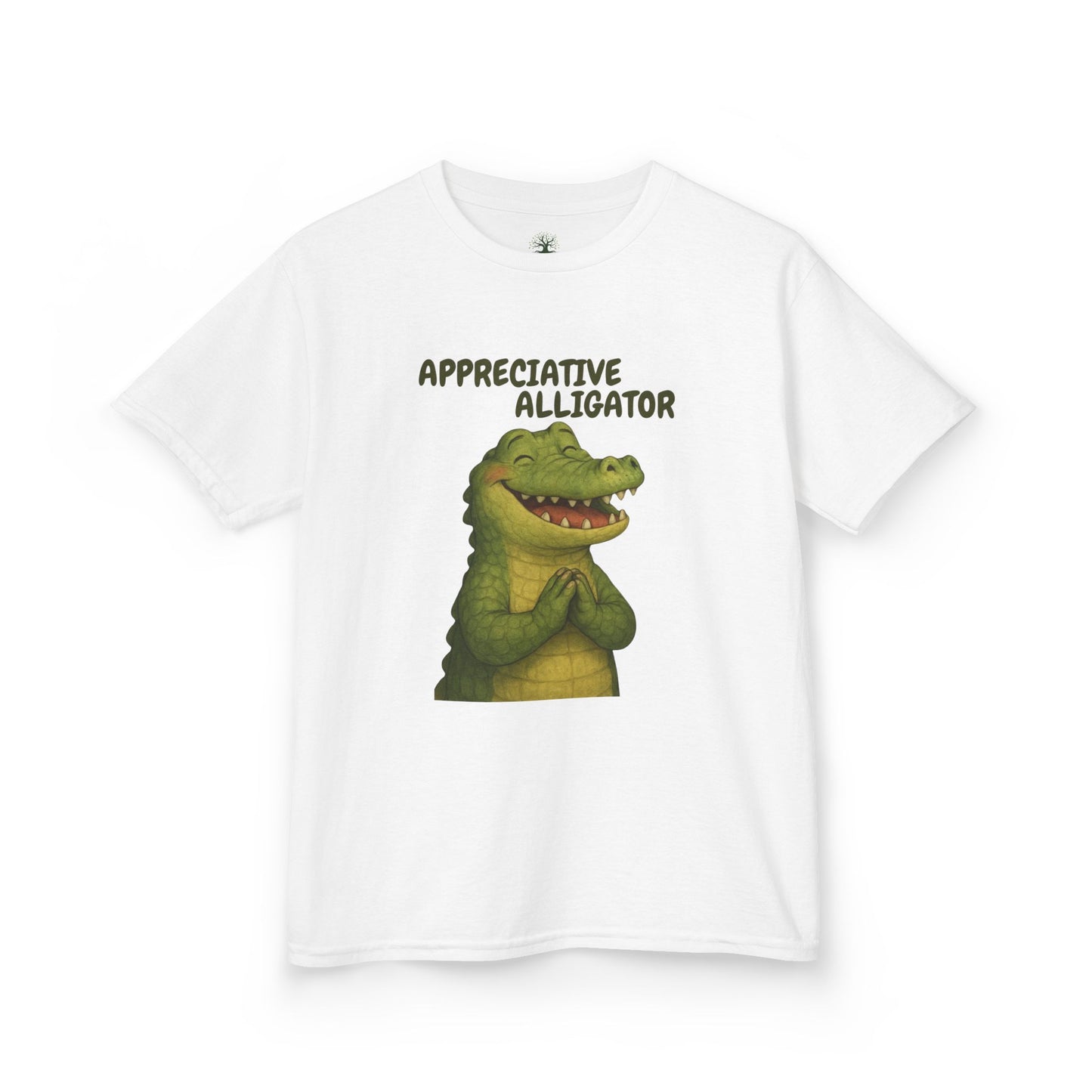 Comfy Kids Tee - Appreciative Alligator