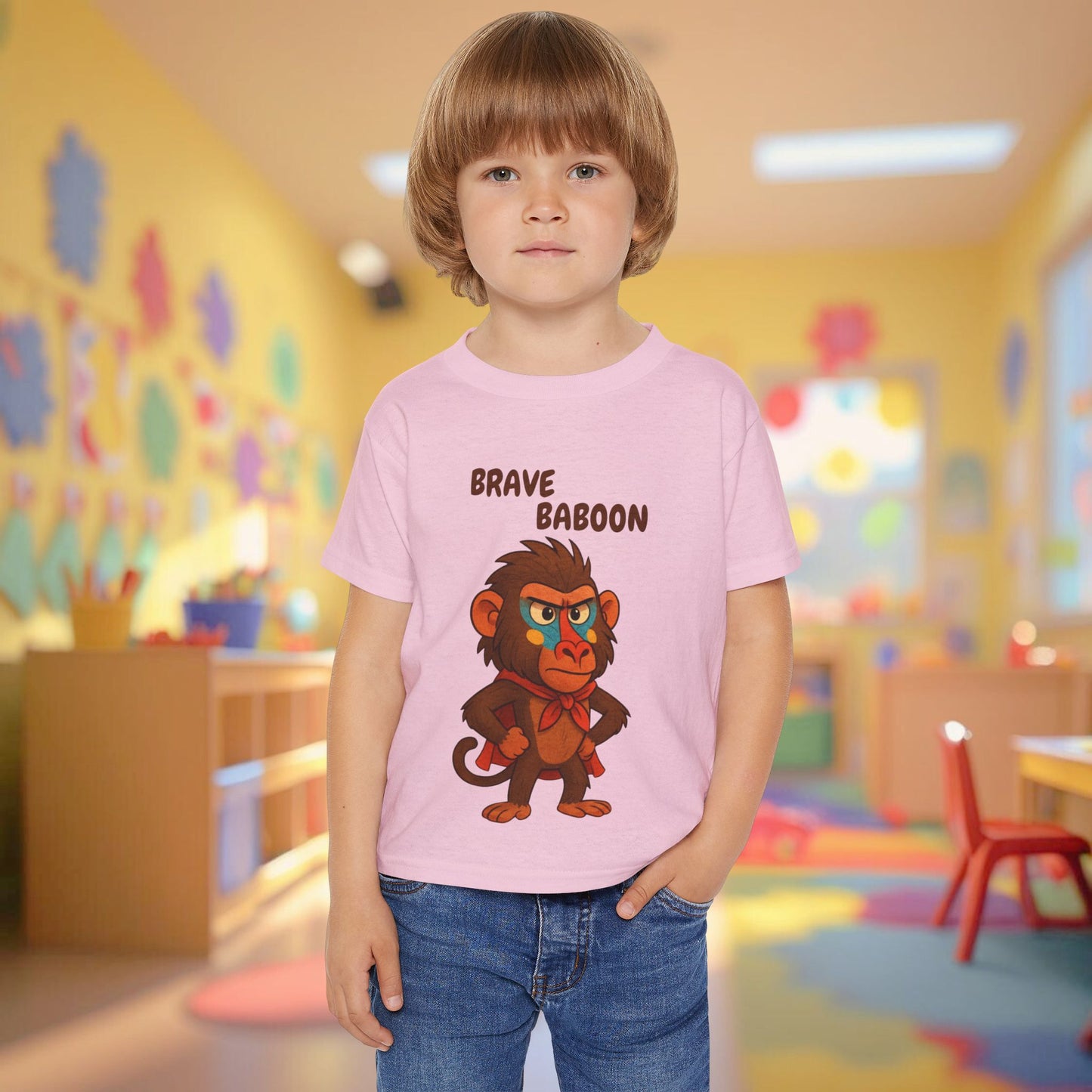 Toddler Tee - Brave Baboon