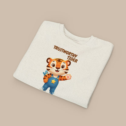 Toddler Sweatshirt - Trustworthy Tiger