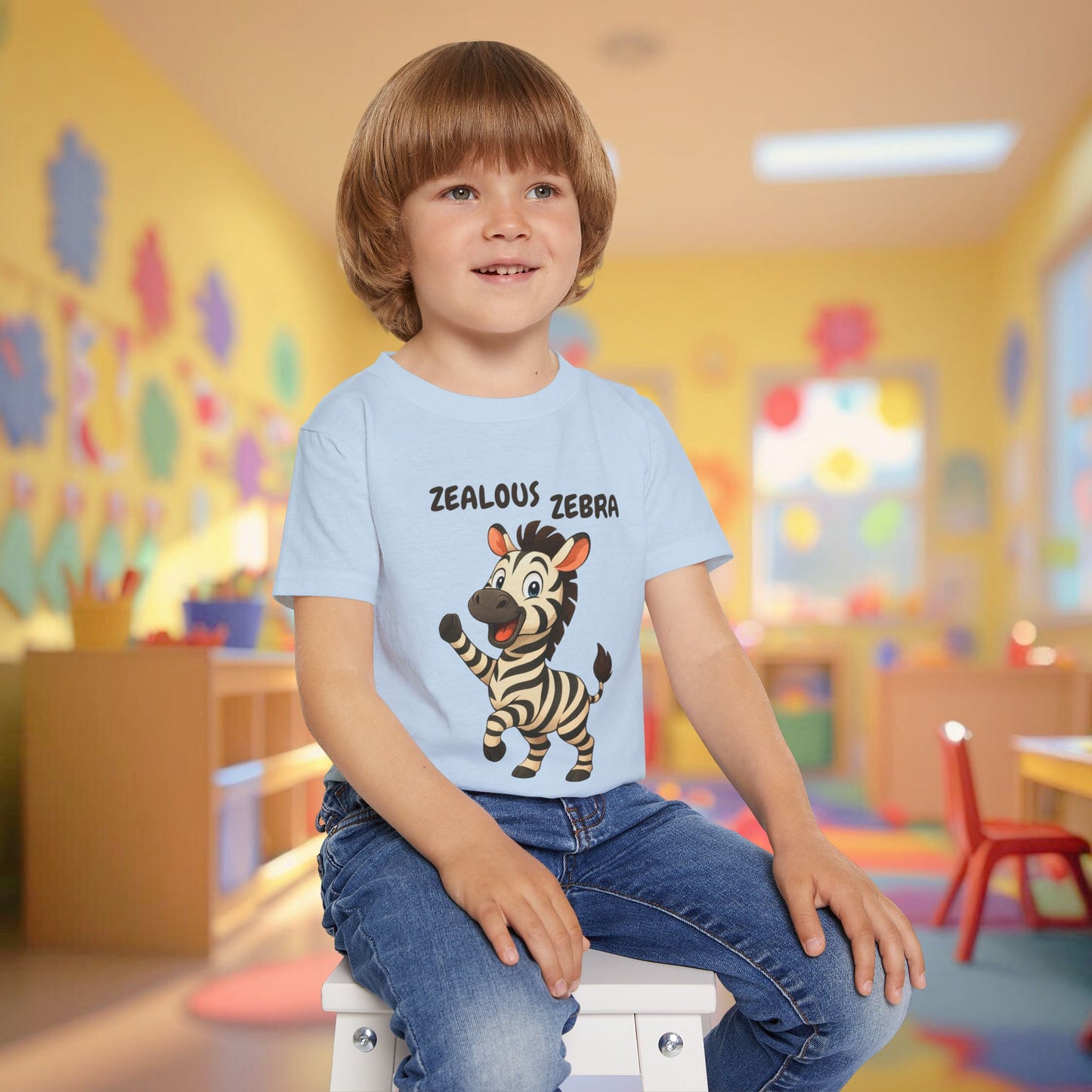 Toddler Tee - Zealous Zebra