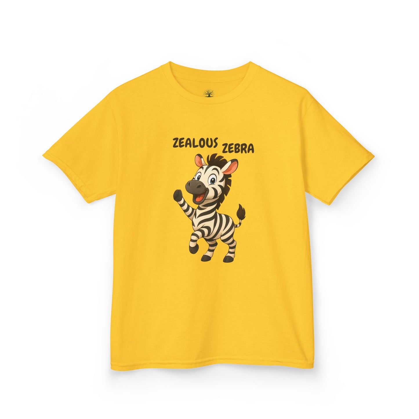 Comfy Kids Tee - Zealous Zebra