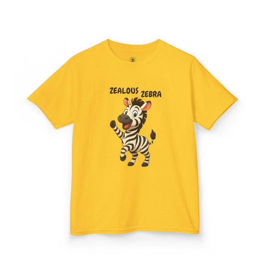 Comfy Kids Tee - Zealous Zebra