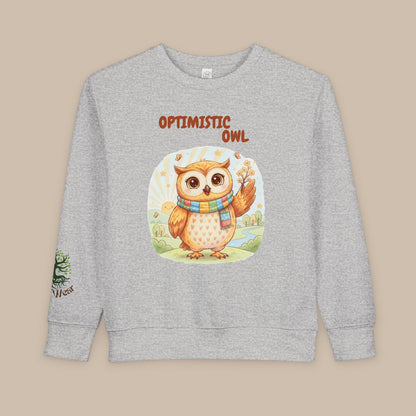 Toddler Sweatshirt - Optimistic Owl