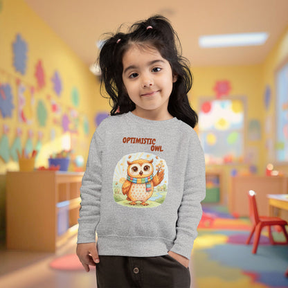 Toddler Sweatshirt - Optimistic Owl