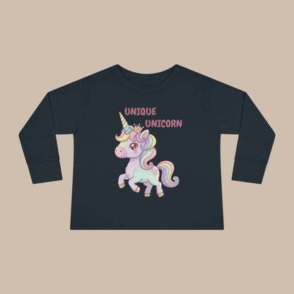 Toddler Long Sleeve Tee - Unique Unicorn