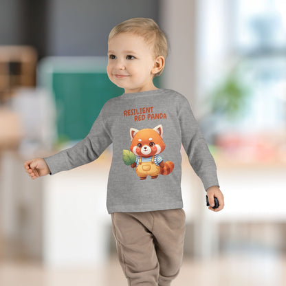 Toddler Long Sleeve Tee - Resilient Red Panda