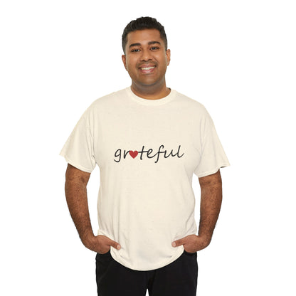 Comfy Cotton Tee - Grateful Heart