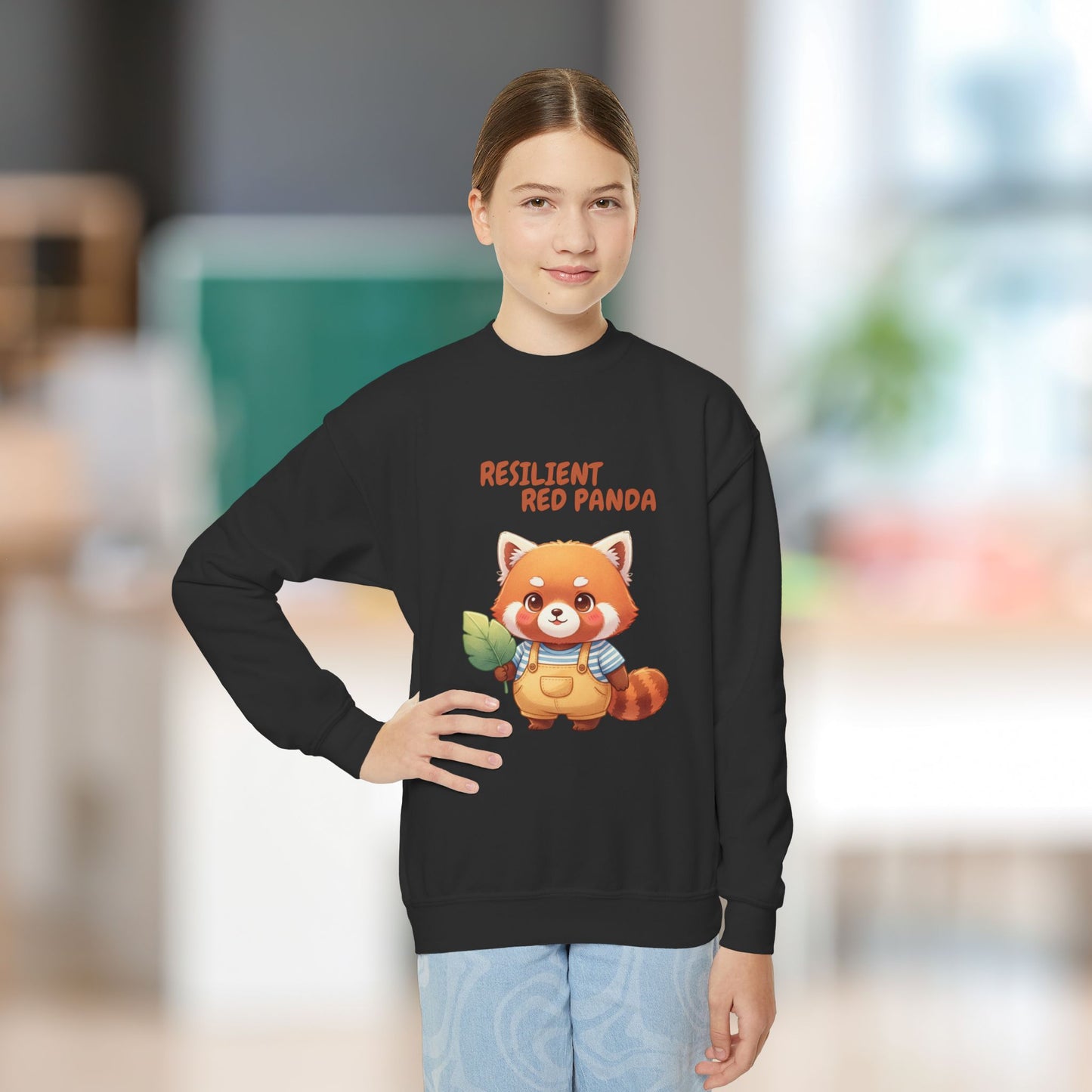 Comfy Kids Sweatshirt - Resilient Red Panda