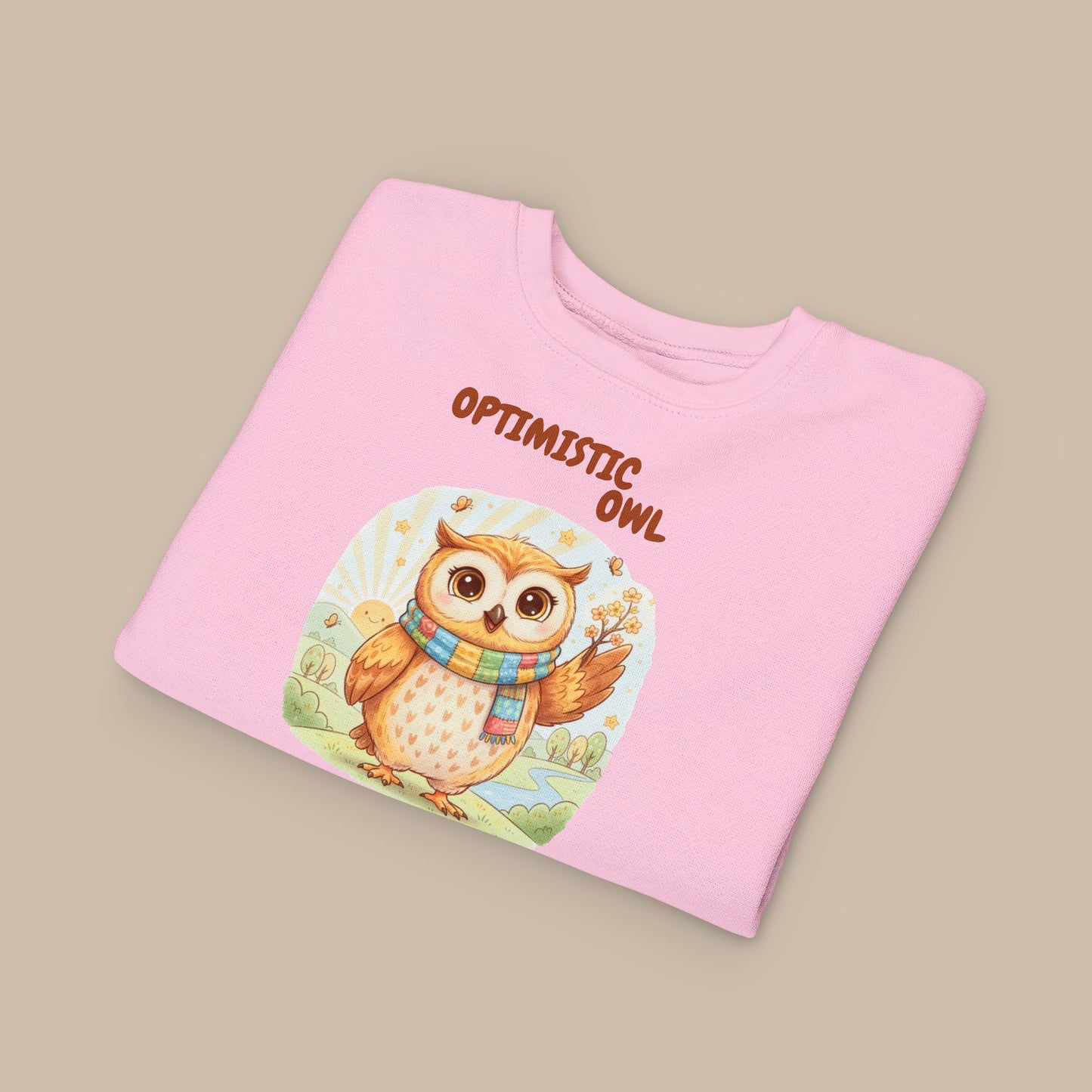 Toddler Sweatshirt - Optimistic Owl